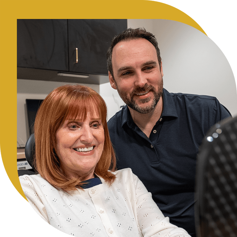 dr with female red haired patient